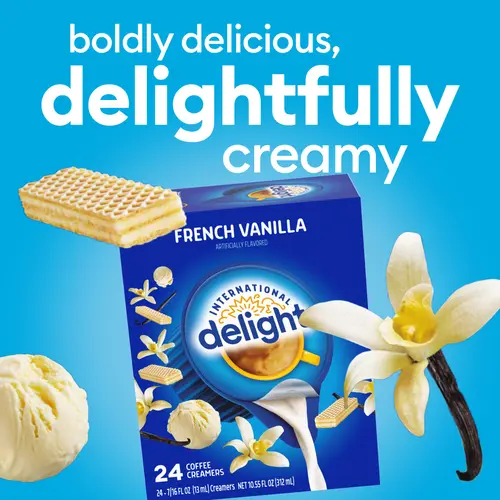 International Delight French Vanilla Coffee Creamer Singles, 0.44 fl oz, 24 Count thumbnail 4