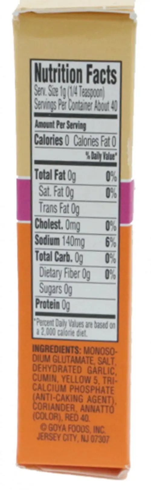 (8 pack) Goya Coriander & Annatto Seasoning - Sazon Culantro y Achiote thumbnail 2