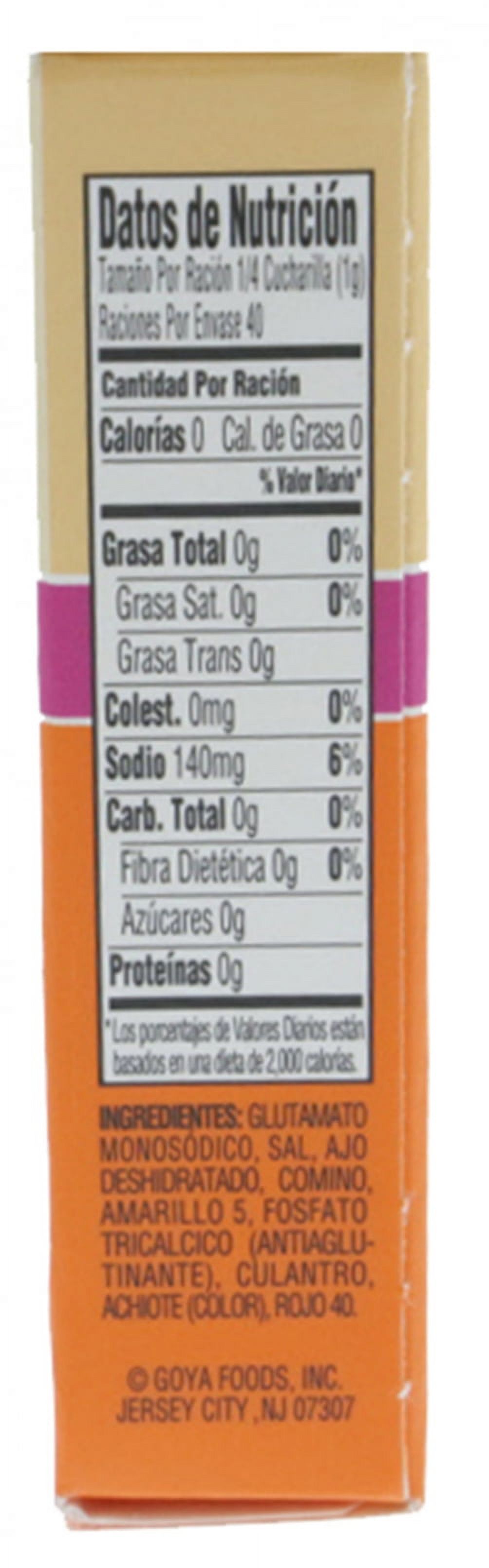 (8 pack) Goya Coriander & Annatto Seasoning - Sazon Culantro y Achiote thumbnail 3