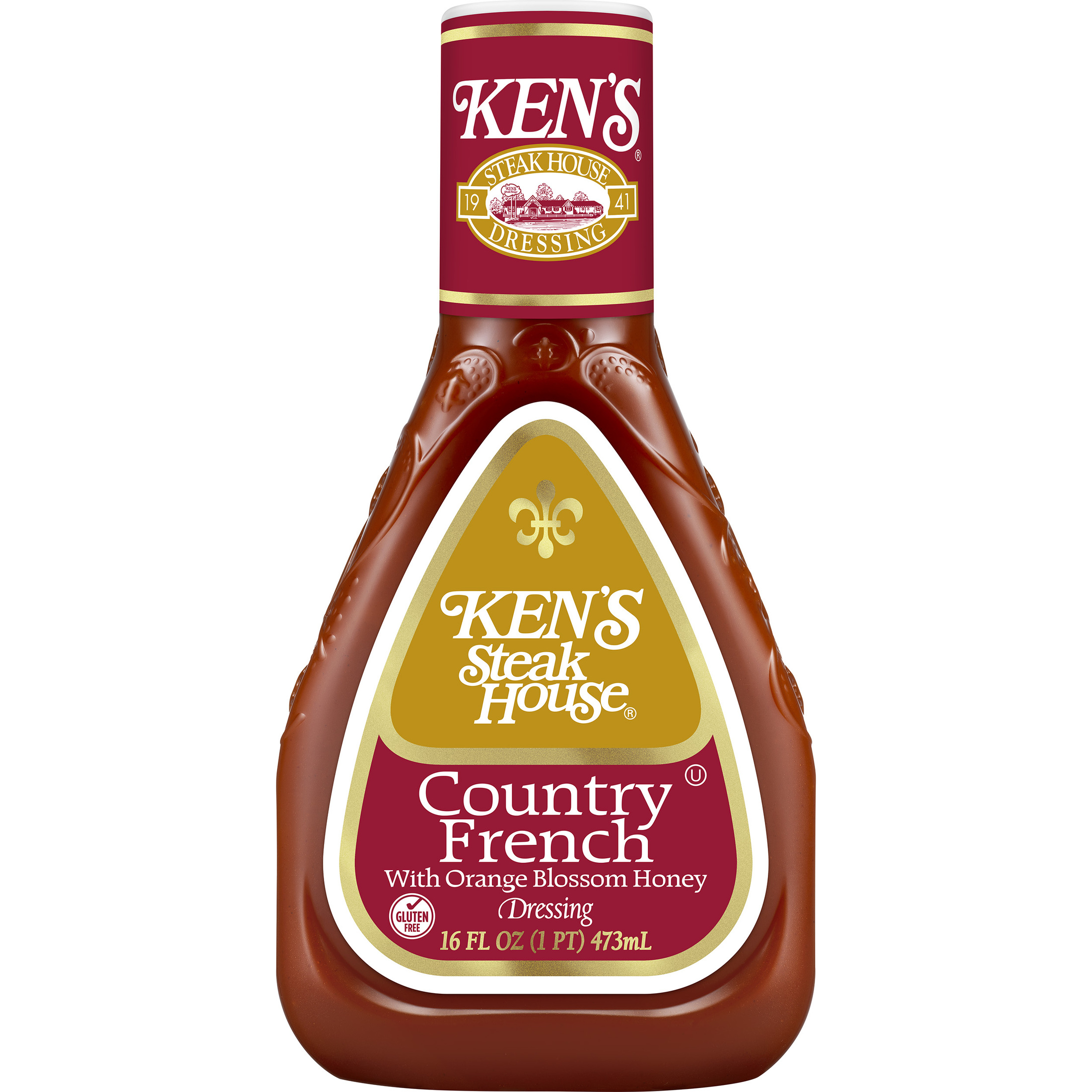Ken's Steak House Country French with Orange Blossom Honey Salad Dressing, 16 fl. oz. thumbnail 2