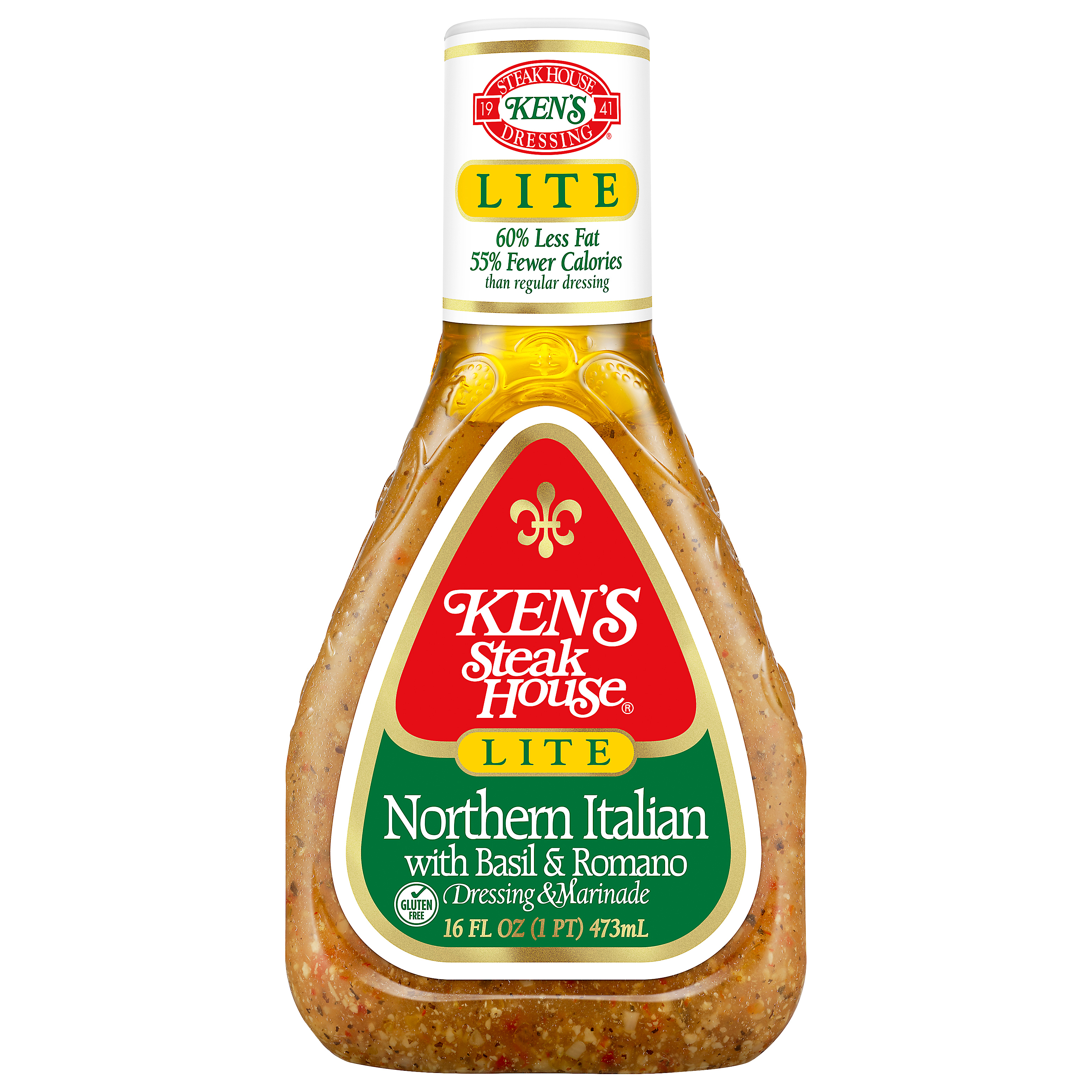 Ken's Steak House Lite Northern Italian with Basil & Romano Salad Dressing & Marinade 16 fl oz thumbnail 2