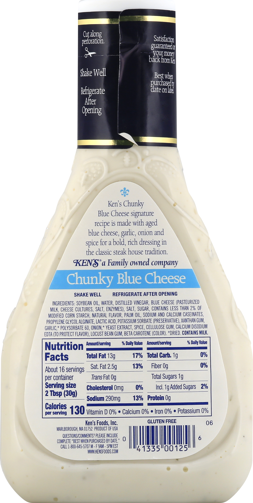 Ken's Steak House Chunky Blue Cheese Dressing 16 fl oz thumbnail 3
