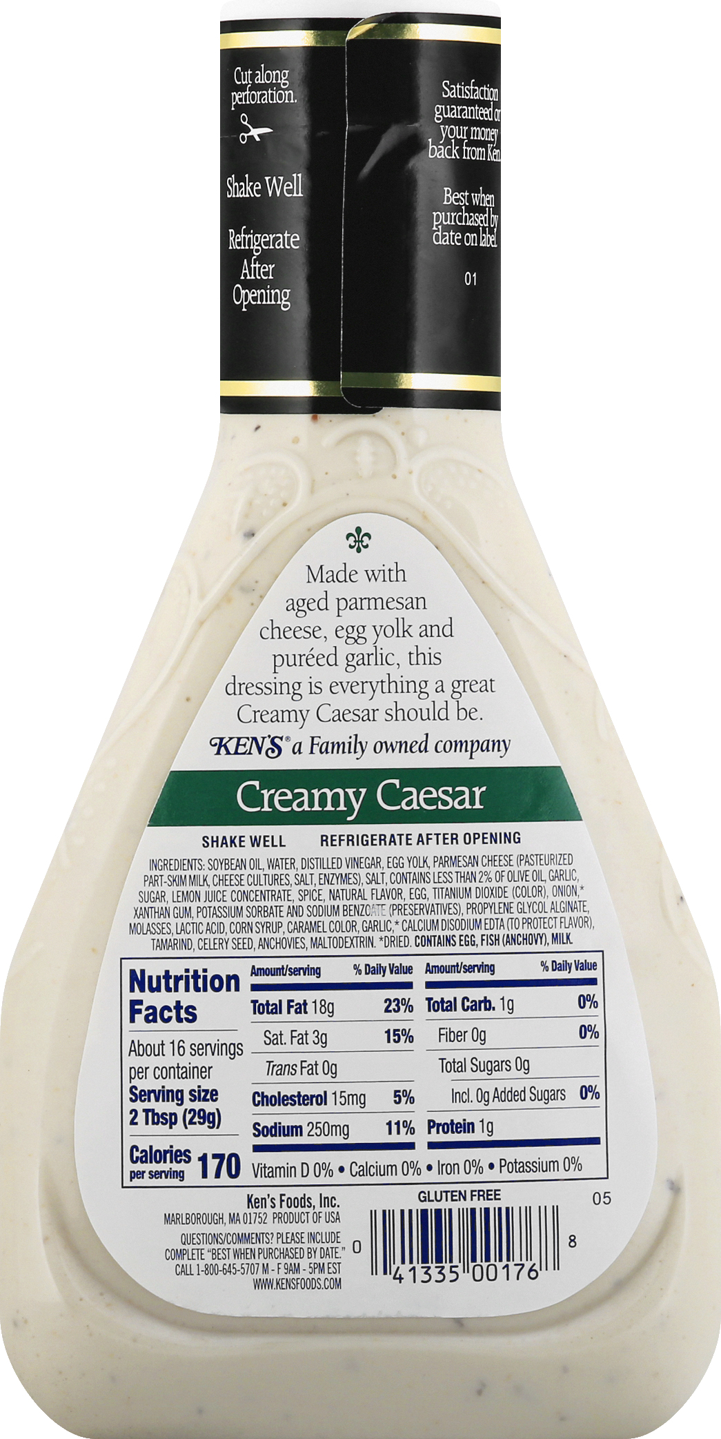Ken's Creamy Caesar Dressing-16 Ounce thumbnail 3