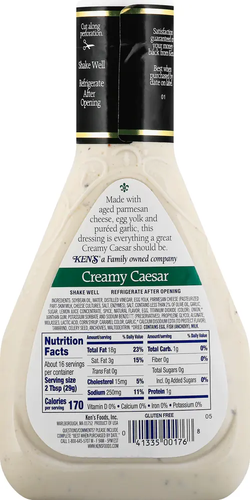 Ken's Creamy Caesar Dressing-16 Ounce thumbnail 3
