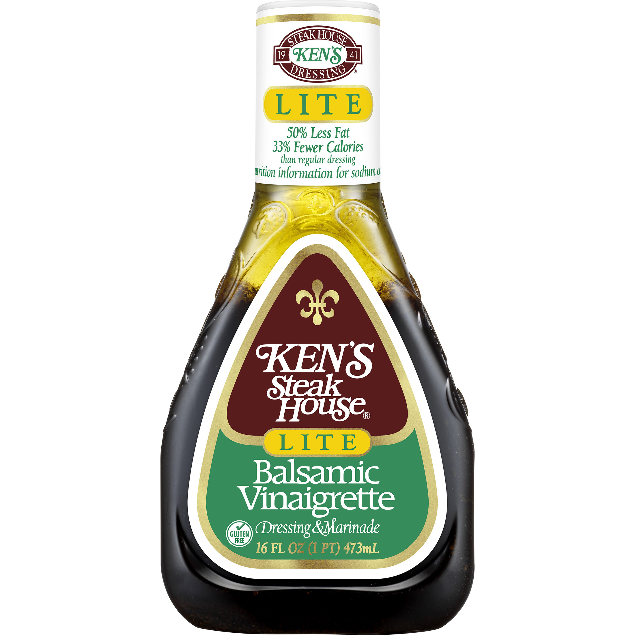 Ken's Steak House Lite Balsamic Vinaigrette Dressing & Marinade 16 oz thumbnail 2