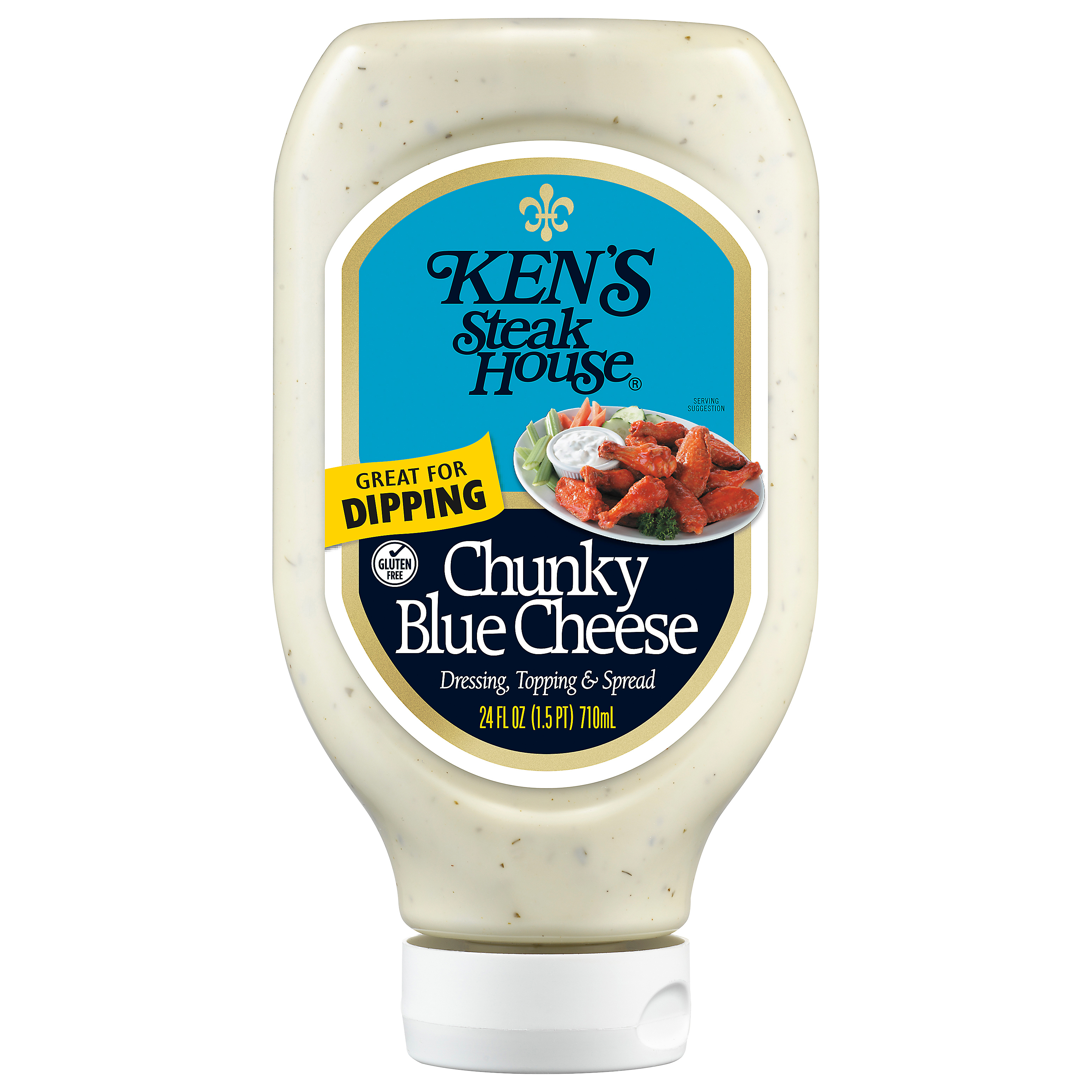 Ken's Steak House Chunky Blue Cheese Salad Dressing, 24 fl oz thumbnail 2