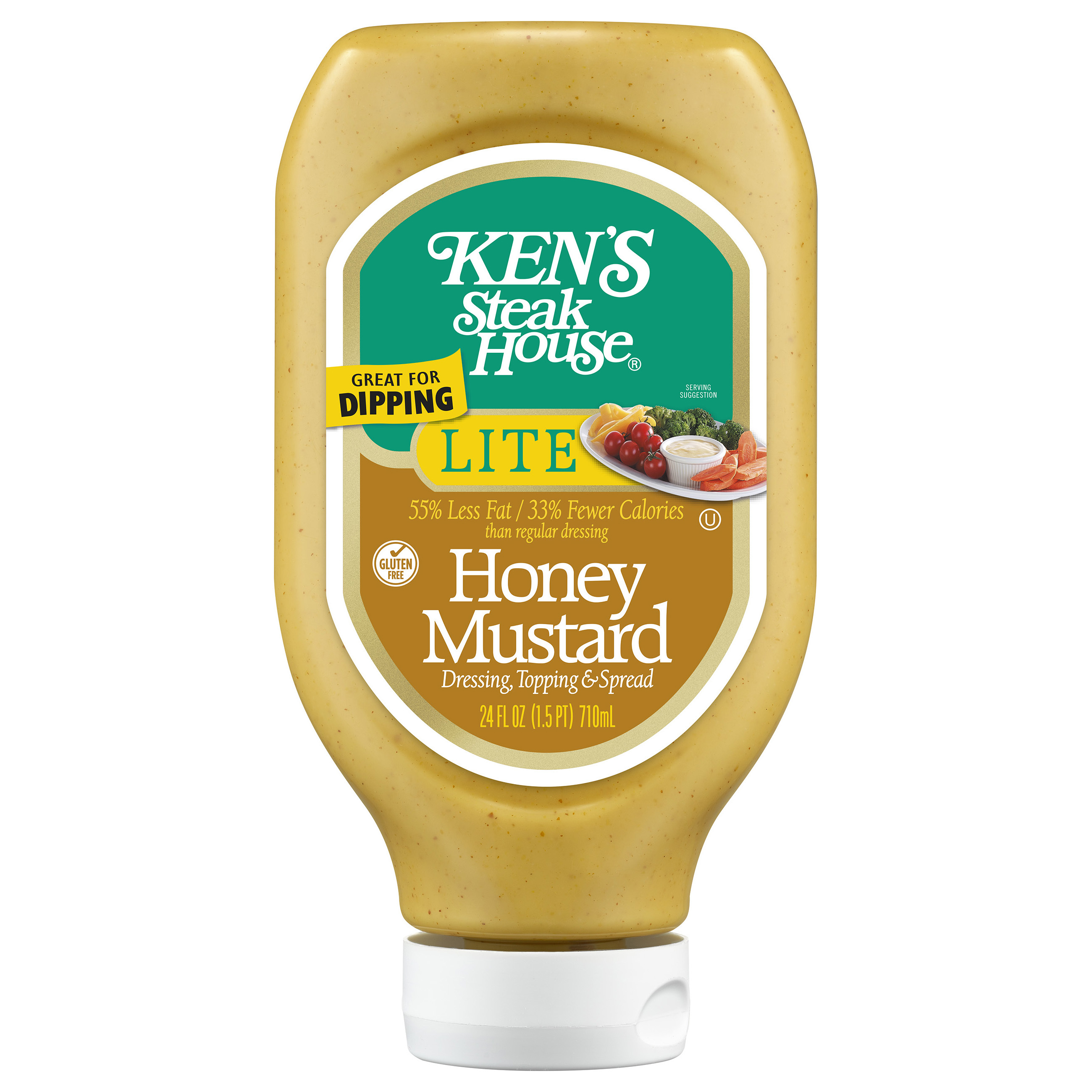 Ken's Steak House Lite Honey Mustard Salad Dressing 24 fl oz thumbnail 2