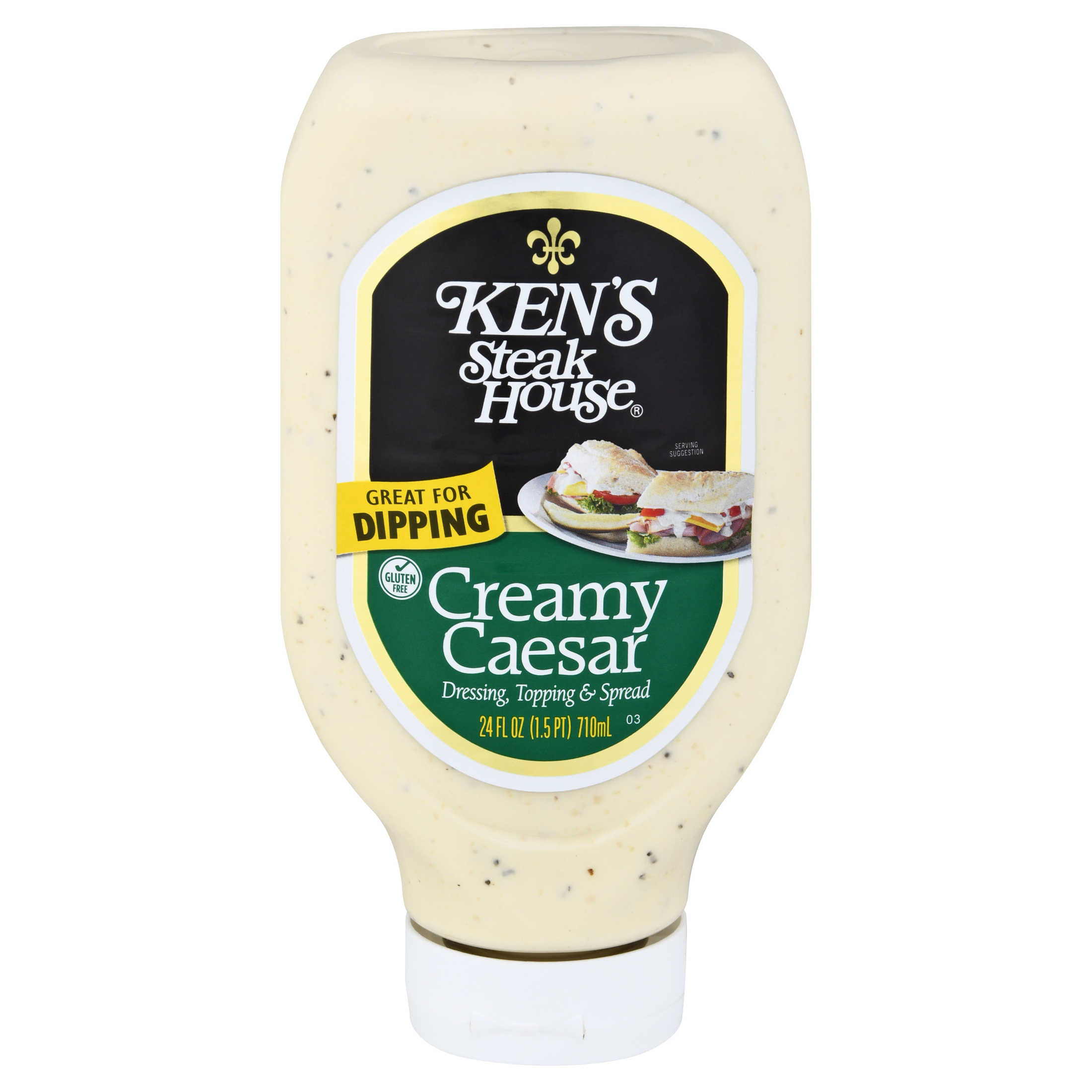 Ken's Steak House Creamy Caesar Salad Dressing 24 fl. oz. thumbnail 2
