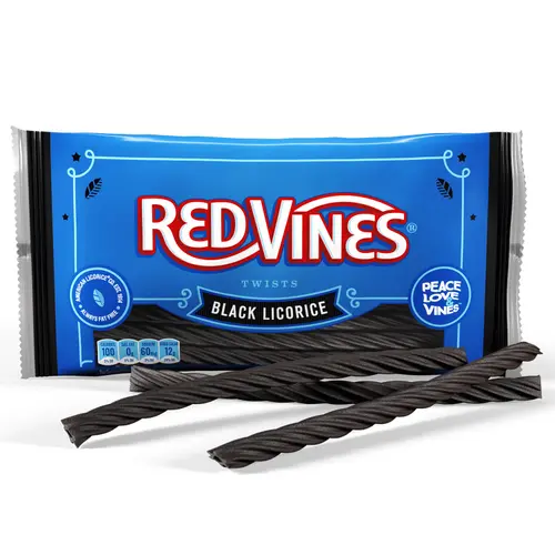 Red Vines Twists Black Licorice Candy, 14oz Family Size Bag thumbnail 3