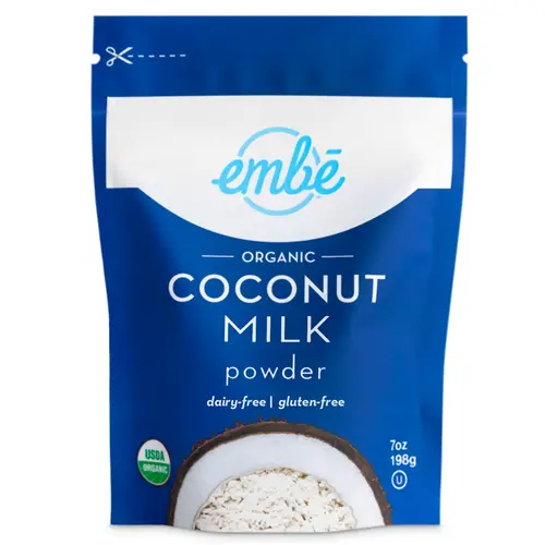 embe Organic Coconut Milk Powder, Dairy-Free & Gluten-Free, 7 oz. Pouch