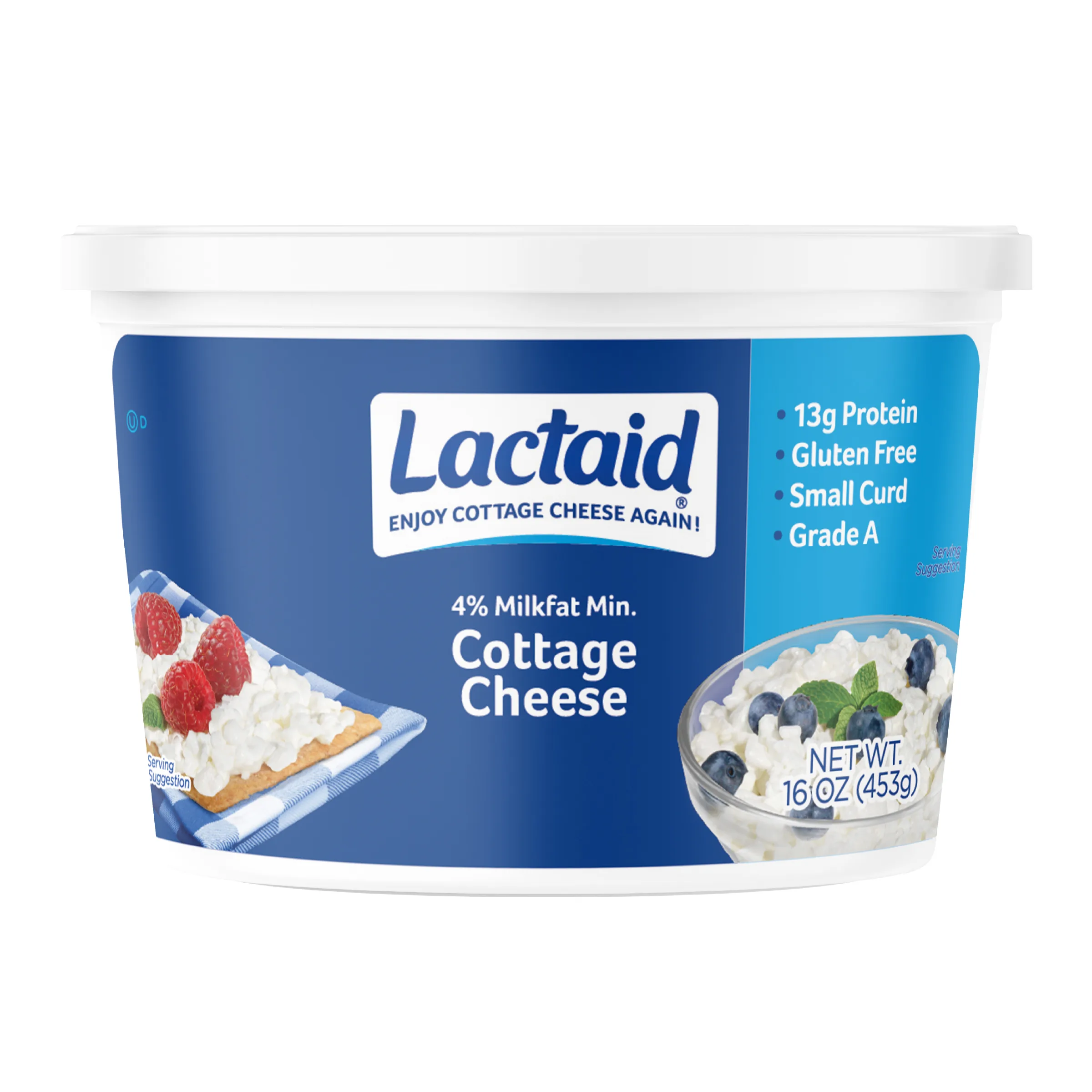 Lactaid Lactose-Free 4% Cottage Cheese, 16 oz