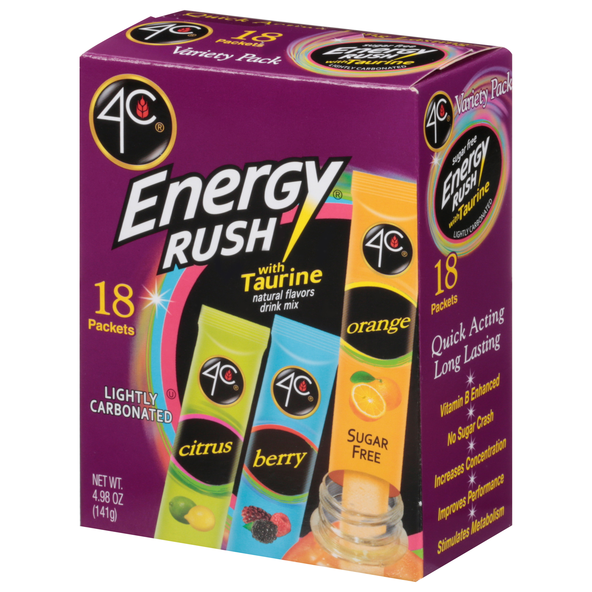 4C Energy Rush with Taurine Variety Pack Drink Mix thumbnail 4