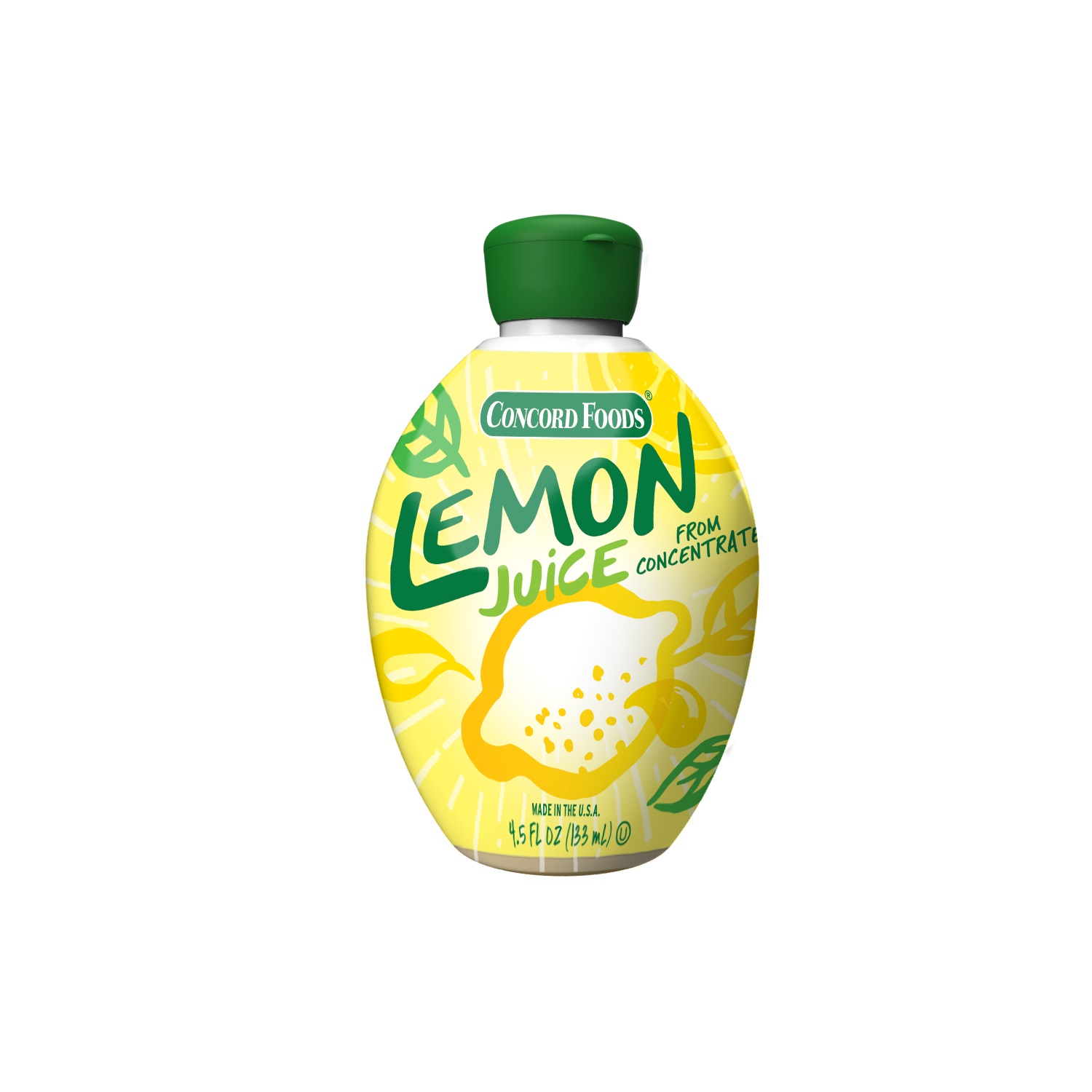 Concord Foods Lemon Juice, No Pulp, from Concentrate, 4.5 oz
