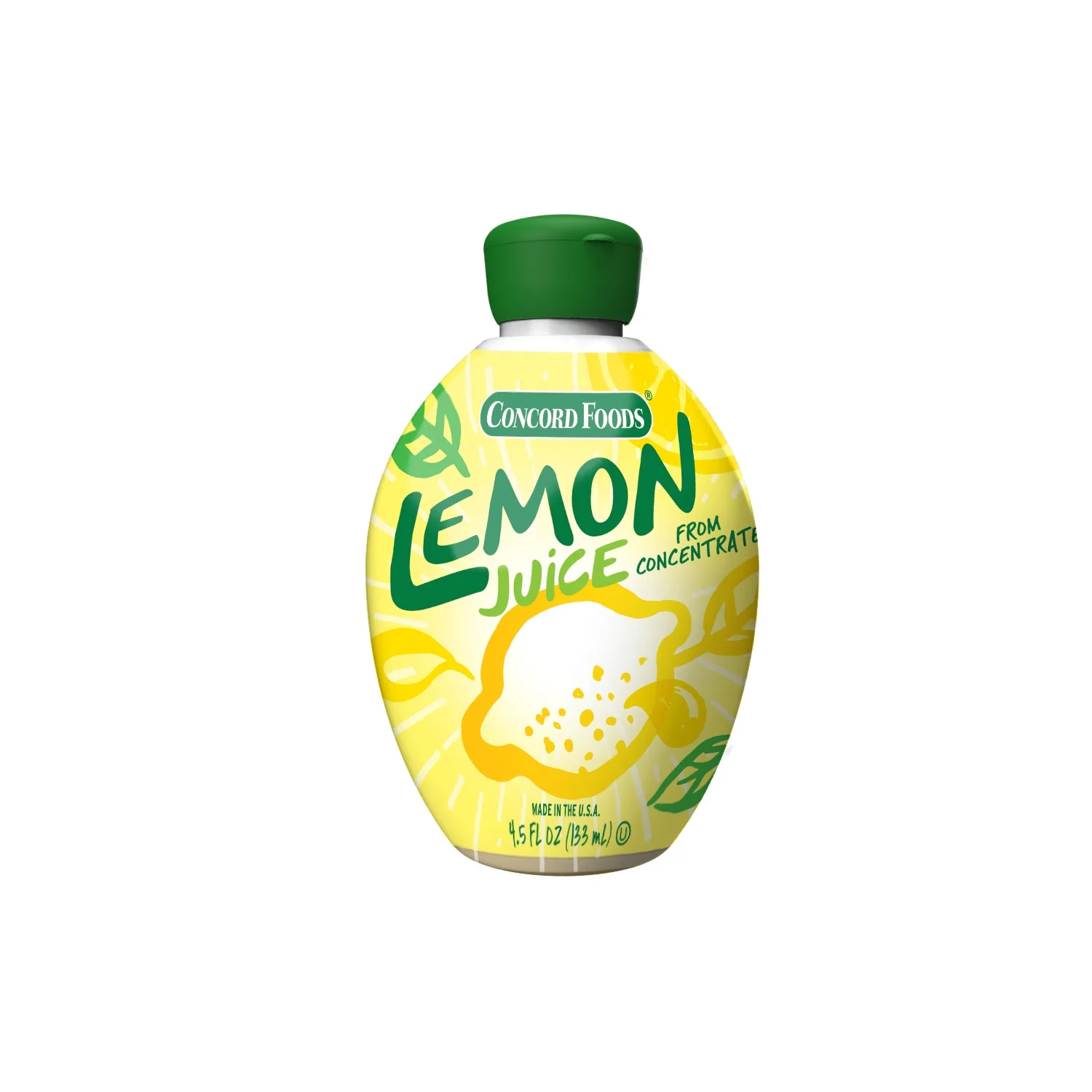 Concord Foods Lemon Juice, No Pulp, from Concentrate, 4.5 oz