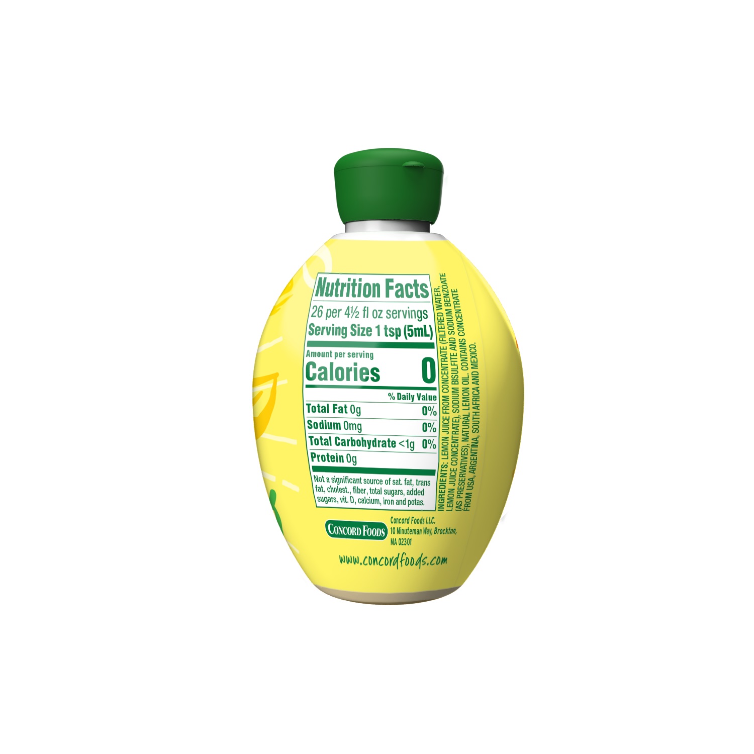 Concord Foods Lemon Juice, No Pulp, from Concentrate, 4.5 oz thumbnail 2