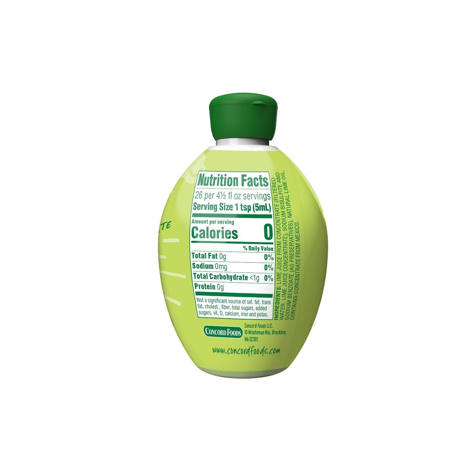 Concord Foods Lime Juice, No Pulp, from Concentrate 4.5 oz thumbnail 2