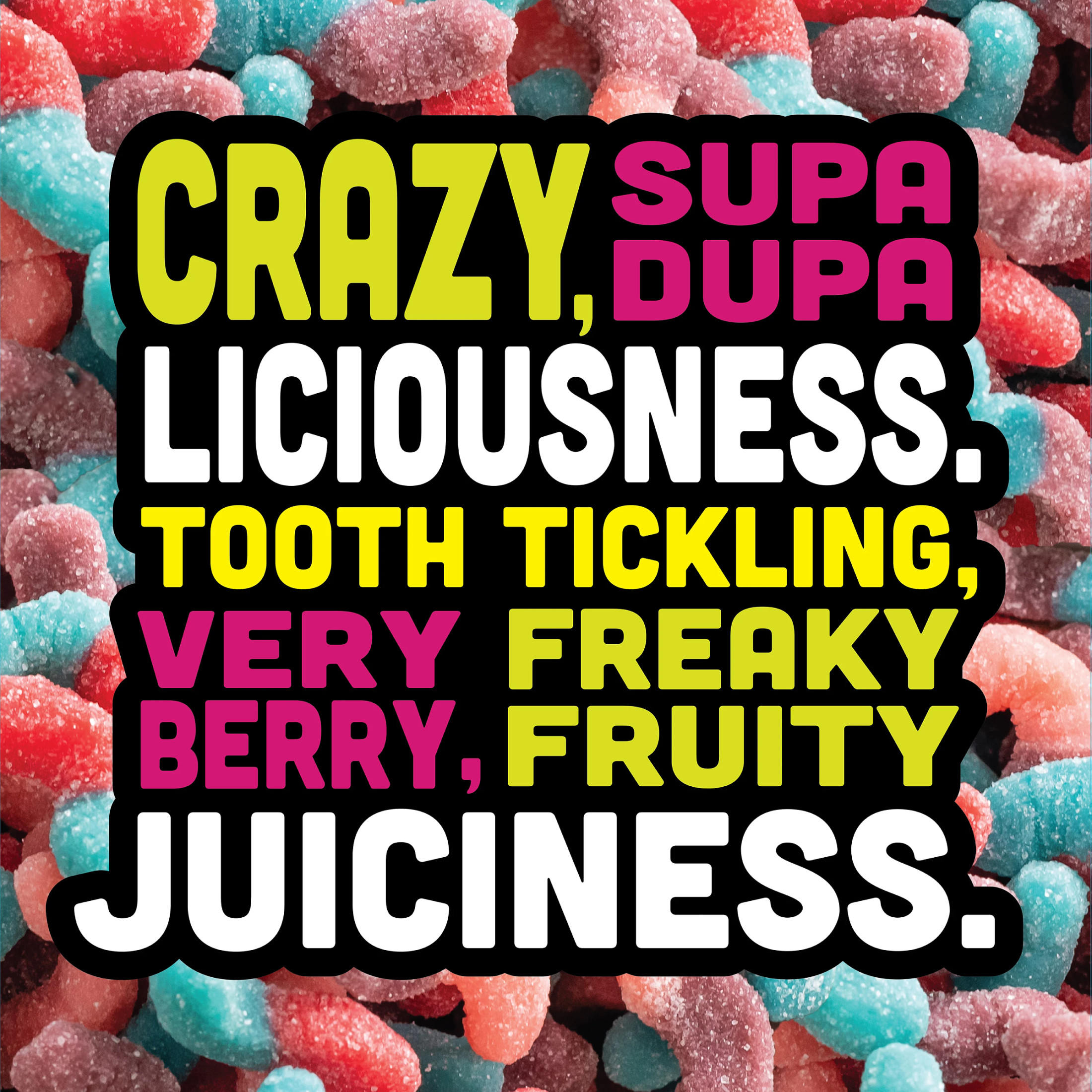Trolli Sour Brite Crawlers, Candy, Very Berry, Sweet and Sour, Gummy Worms, 7.2 oz thumbnail 4