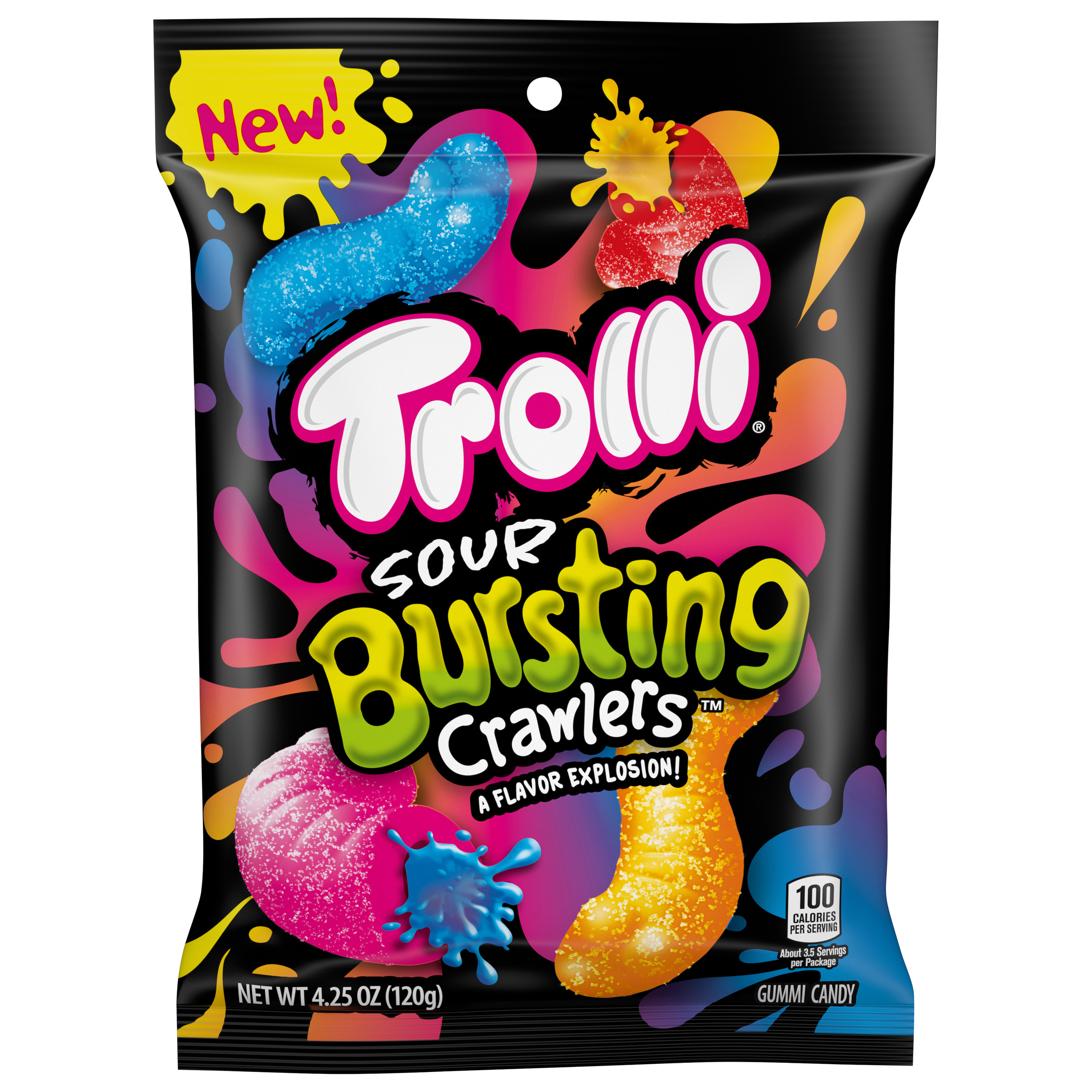Trolli Sour Bursting Crawlers Gummy Candy, 4.25oz thumbnail 3