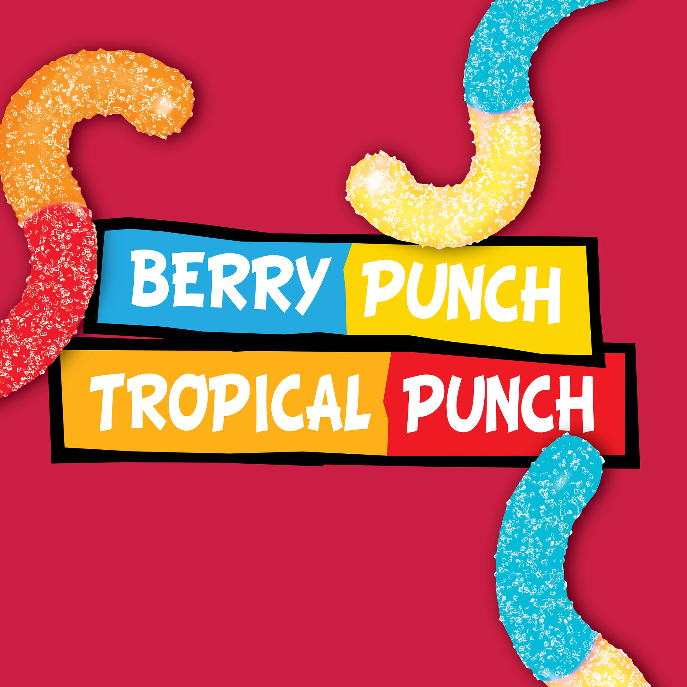 Trolli Sour Brite Crawlers, Candy, Fruit Punch, Sweet and Sour, Gummy Worms, 5 oz thumbnail 2