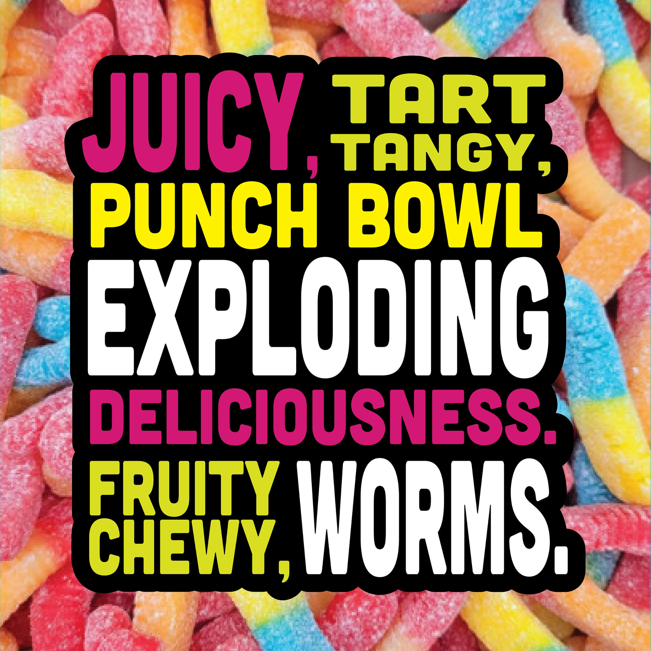 Trolli Sour Brite Crawlers, Candy, Fruit Punch, Sweet and Sour, Gummy Worms, 5 oz thumbnail 3