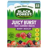 Black Forest Juicy Burst Fruit Flavored Snacks, Berry Medley, 0.8 oz, 22 Count