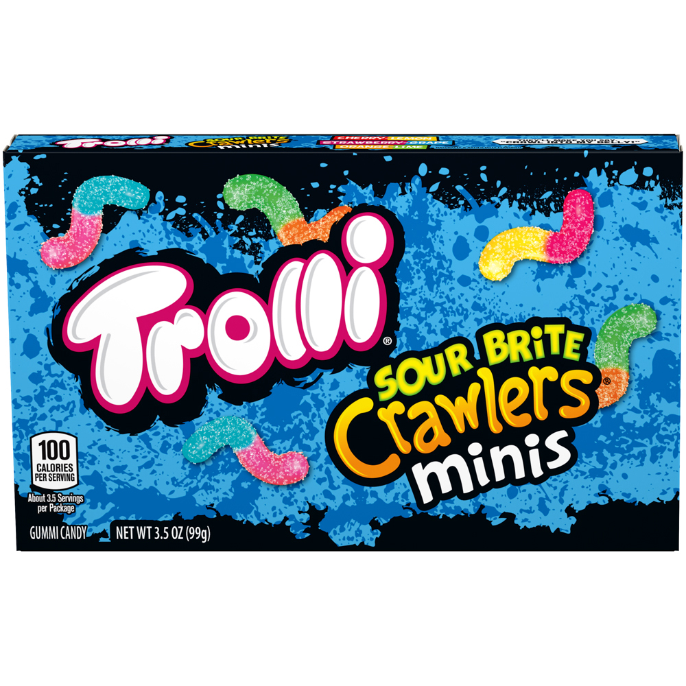 Trolli Sour Brite Crawlers Mini Gummy Candies, 3.5 oz thumbnail 2