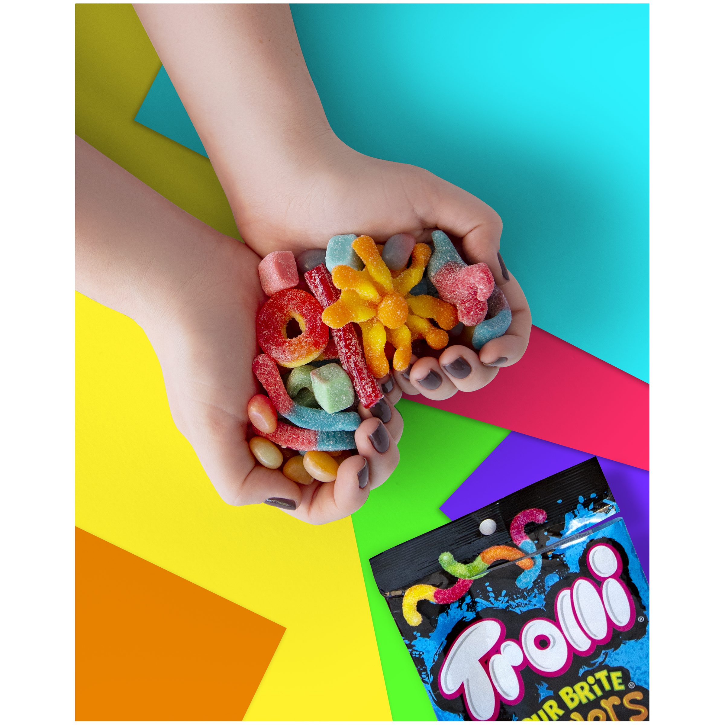 Trolli Sour Brite Crawlers Mini Gummy Candies, 3.5 oz thumbnail 4