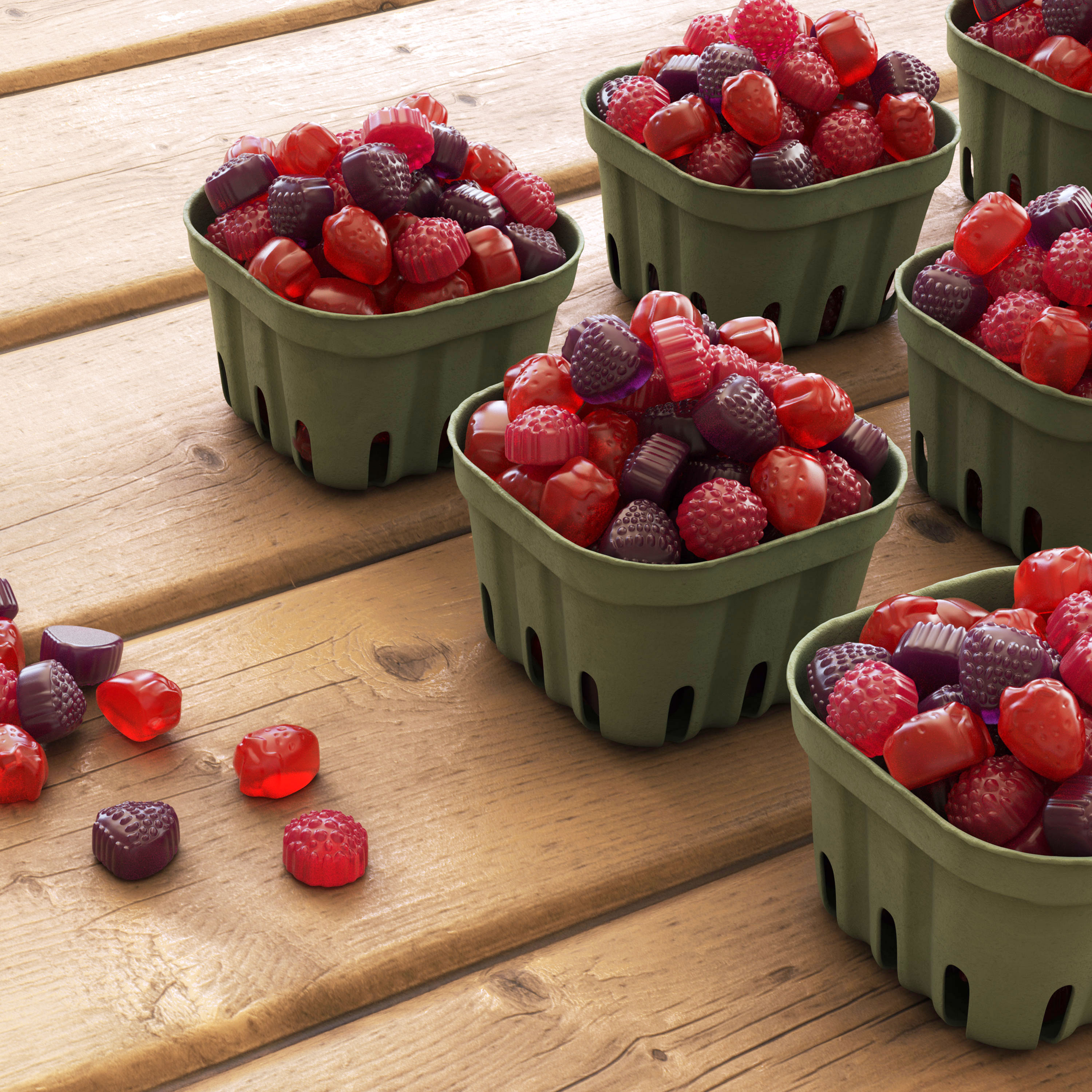 Black Forest Fruit Flavored Snacks Juicy Burst, Berry Medley, 17.6 oz Box, 22 Count thumbnail 3