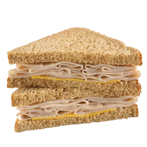 Deli Express Oven Roasted Turkey & Cheese Sandwich Wedge, 4.2 oz, 1 Count thumbnail 3