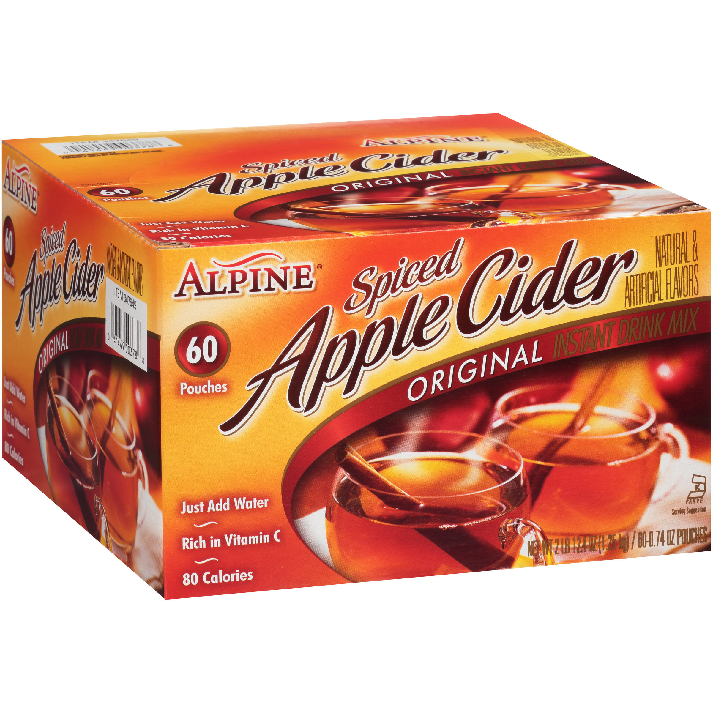 AlpineÂ® Original Spiced Apple Cider Instant Drink Mix 60-.74 oz. Pouches thumbnail 2
