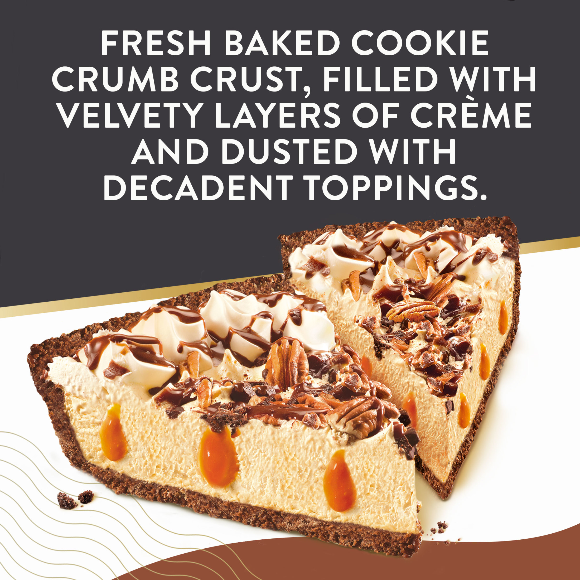 Edwards Singles Desserts Frozen Turtle Pie Slices, 5.41 oz 2 Pack thumbnail 4