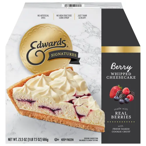 Edwards Signature Cheese Cake Desserts Whipped Berry Cheesecake, 23.5 oz thumbnail 2