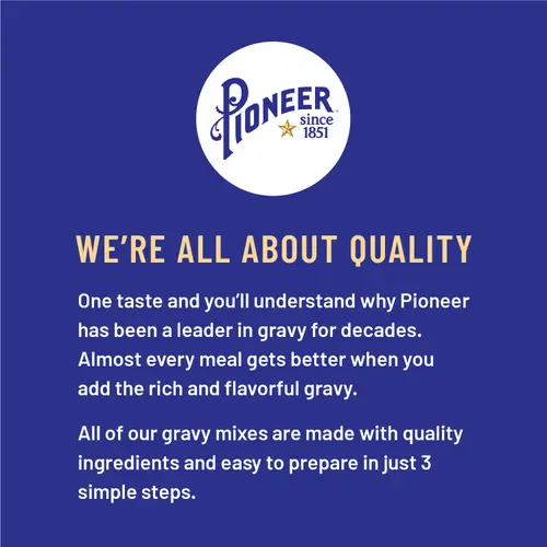 Pioneer Country Sausage Gravy Mix, 2.75 oz - Makes 2 Cups - 8 Servings! Just add water! thumbnail 4