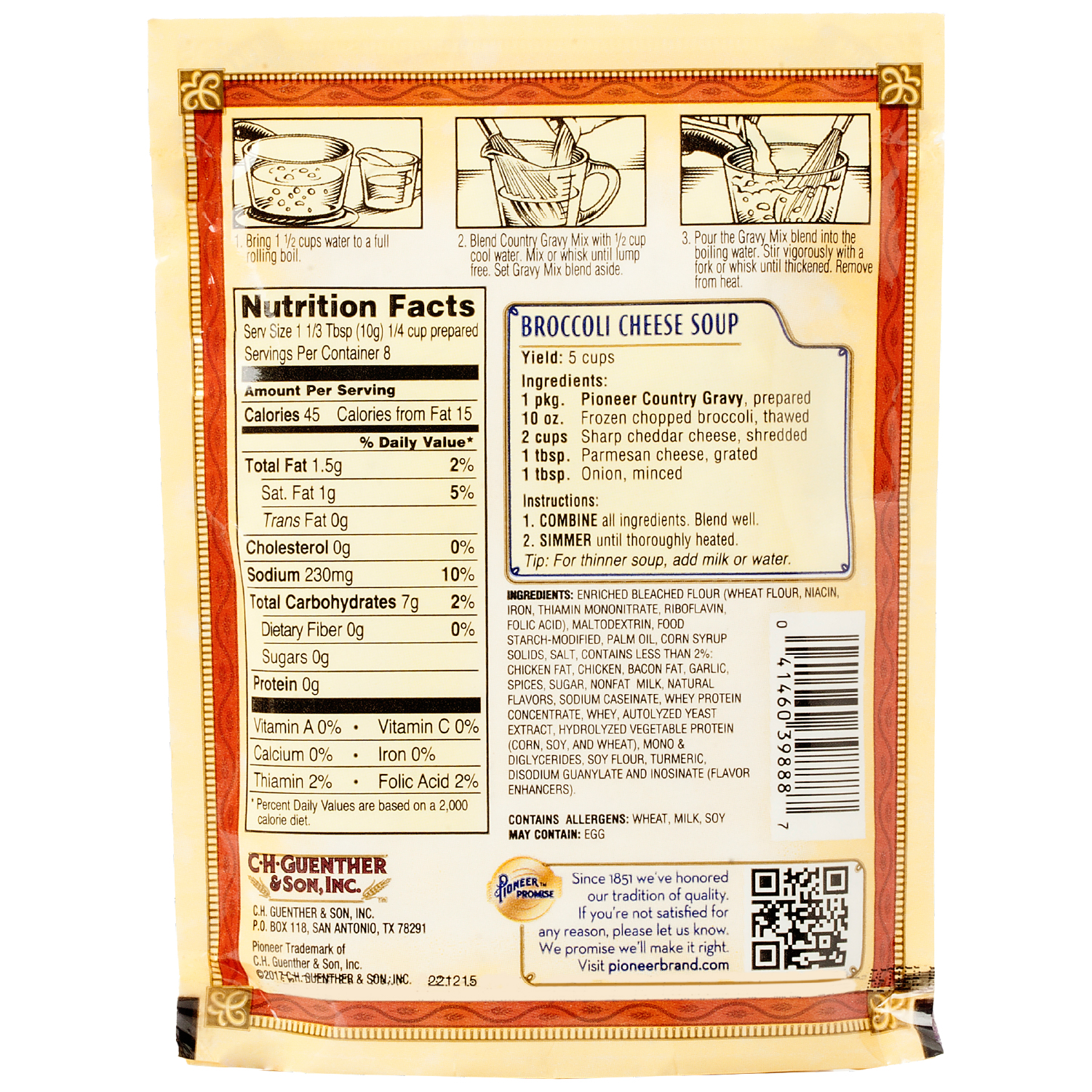 Pioneer Country Gravy Mix, 2.75 oz thumbnail 3