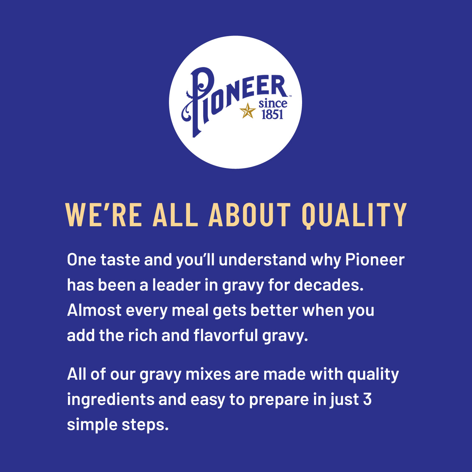 Pioneer Country Gravy Mix, 2.75 oz thumbnail 4