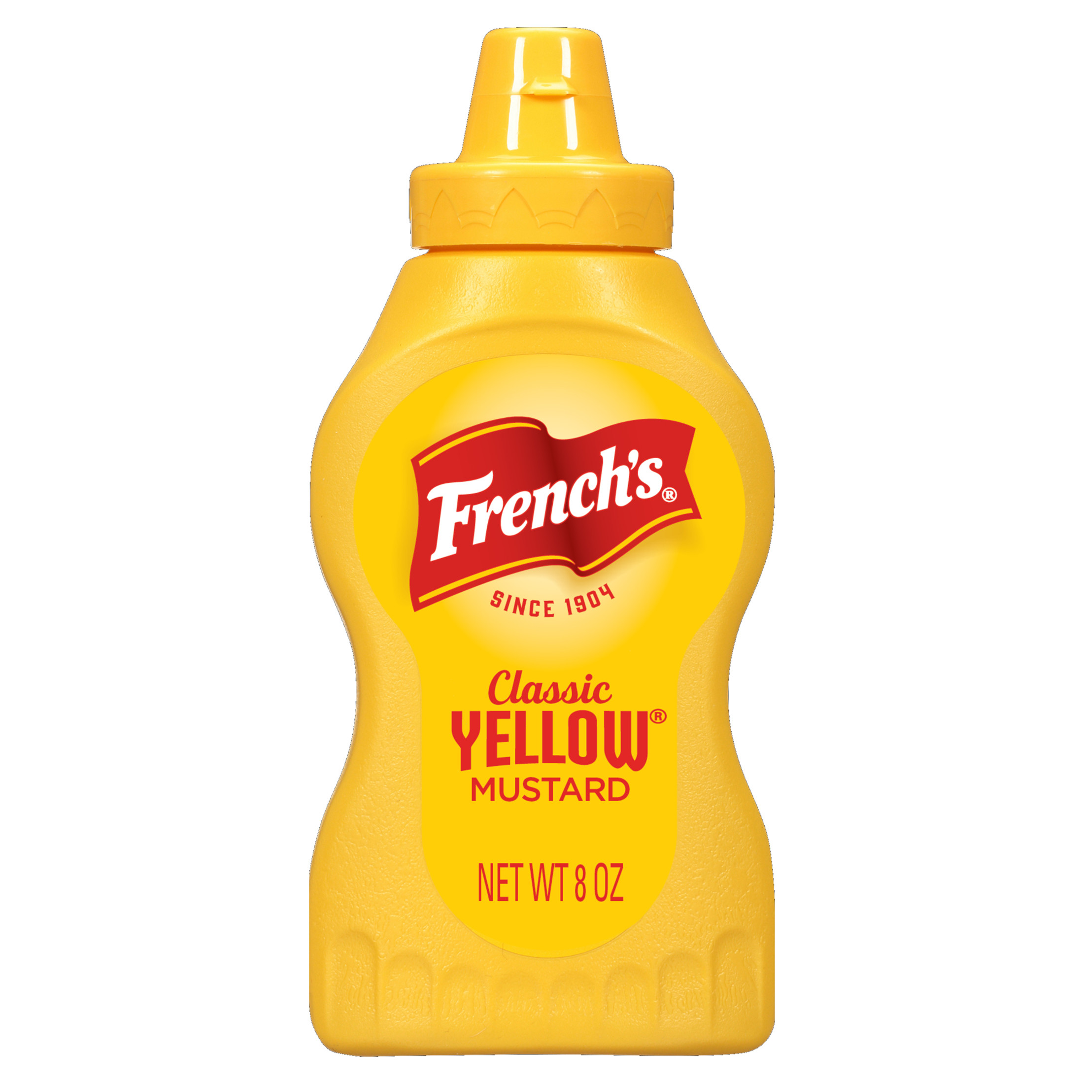 French's No Artificial Flavors Gluten Free Classic Yellow Mustard, 8 oz Bottle