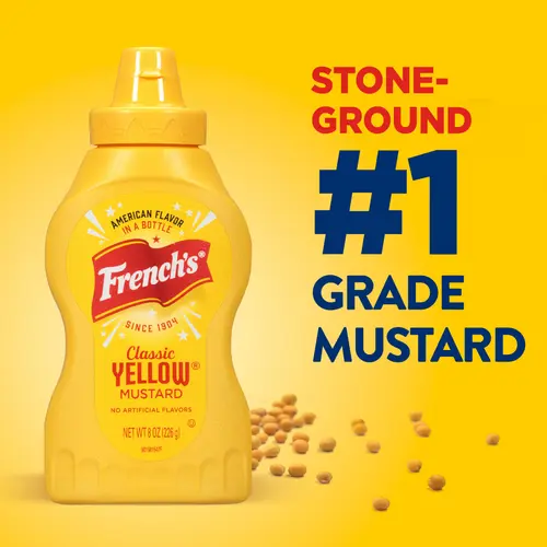 French's No Artificial Flavors Gluten Free Classic Yellow Mustard, 8 oz Bottle thumbnail 3