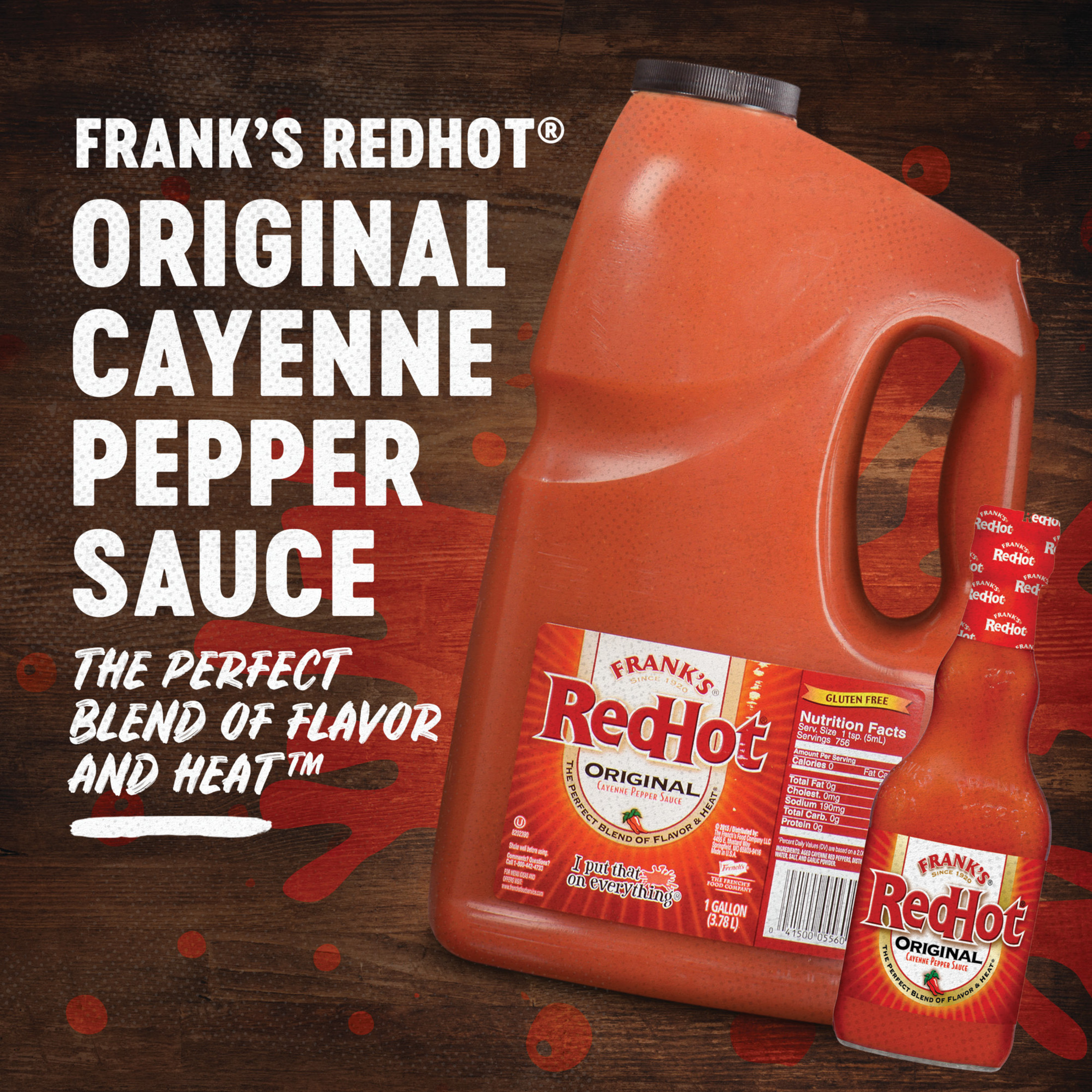 Frank's RedHot Kosher Original Cayenne Pepper Hot Wing Sauce, 5 fl oz Bottle thumbnail 3
