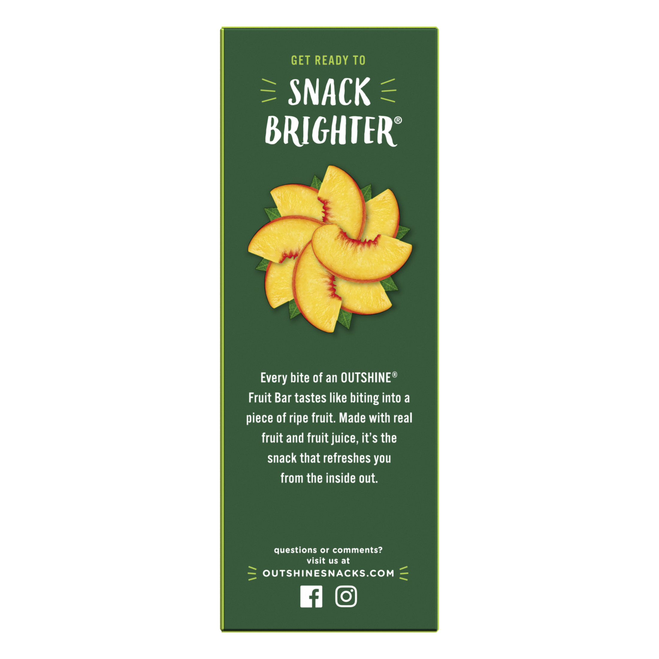 Outshine Peach Frozen Fruit Bars, Non-GMO, Gluten Free, 6 Ct thumbnail 4