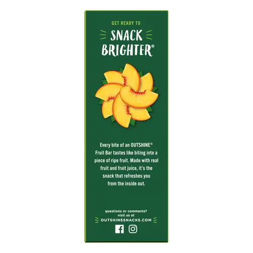 Outshine Peach Frozen Fruit Bars, Non-GMO, Gluten Free, 6 Ct thumbnail 4