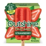 Outshine Strawberry Frozen Fruit Bars, Non-GMO, 6 Count