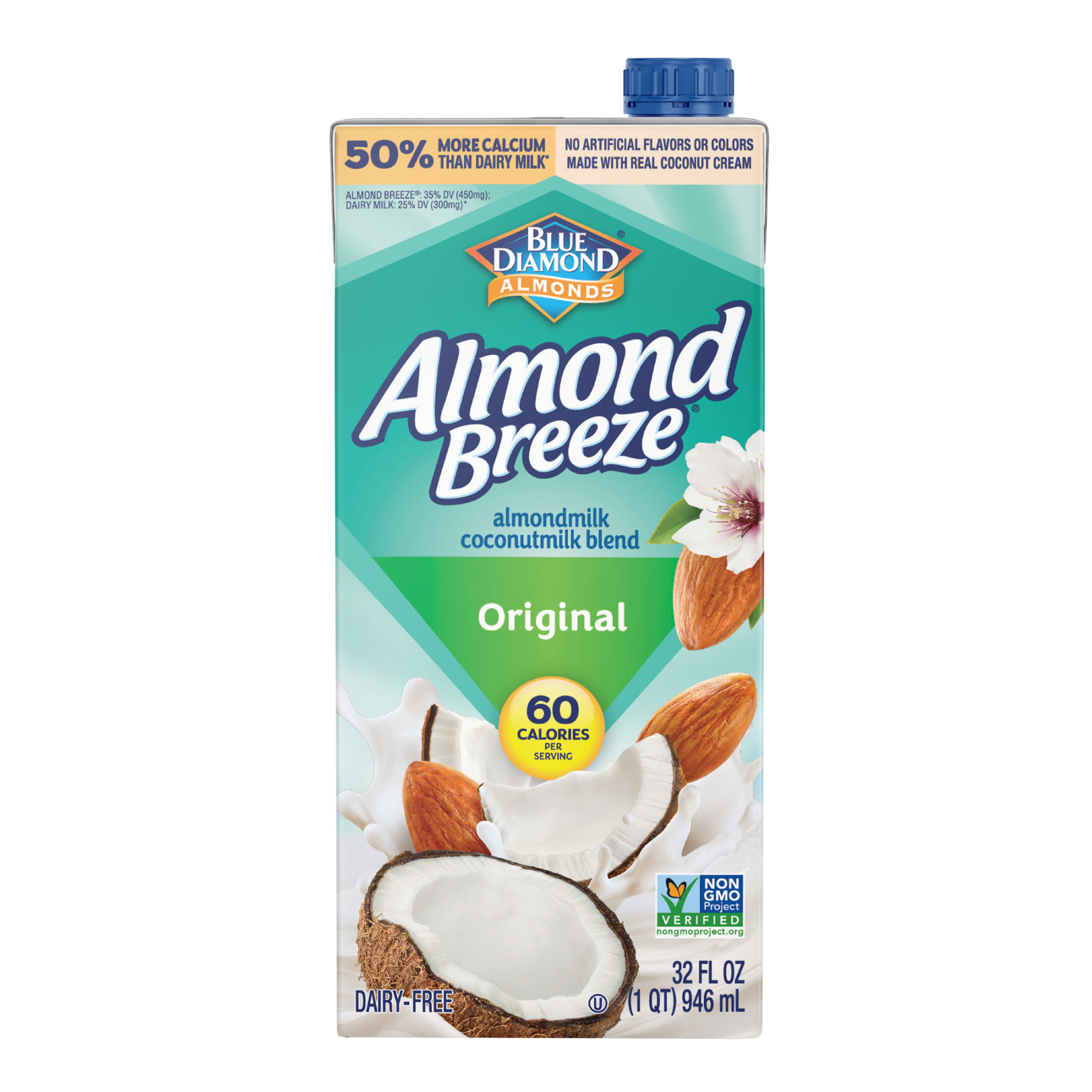 Almond Breeze Coconut Original Shelf-Stable Almondmilk Gluten free, 32 oz