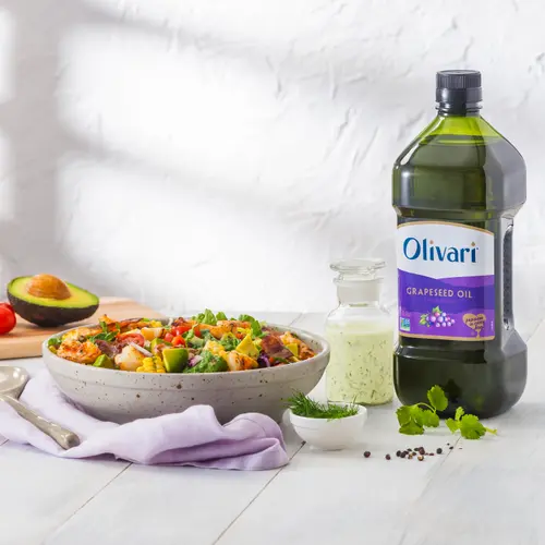 Olivari Grapeseed Oil, Cooking Oil for Frying & Sauteing, 51 fl oz thumbnail 3