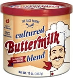 The Saco Pantry Cultured Buttermilk Blend Powder, 12 oz Tub, Gluten-Free, Treen Nut Free and Peanut Free