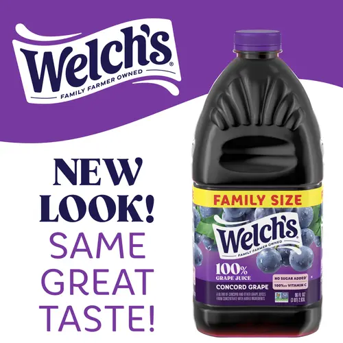 Welch's 100% Grape Juice, Concord Grape, 96 fl oz Bottle thumbnail 2