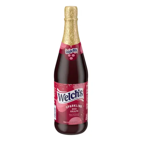 Welch's Non-Alcoholic Sparkling Juice Cocktail, Red Grape, 25.4 fl oz Bottle