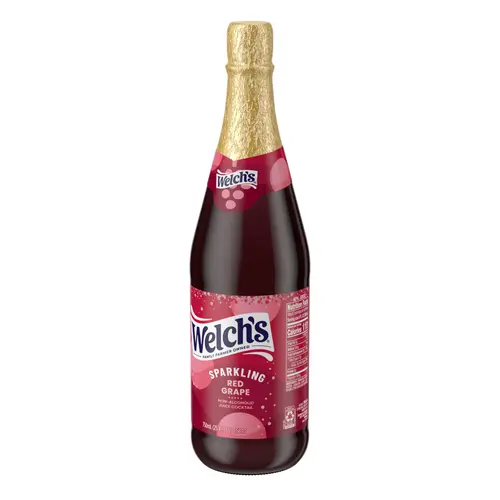 Welch's Non-Alcoholic Sparkling Juice Cocktail, Red Grape, 25.4 fl oz Bottle thumbnail 3