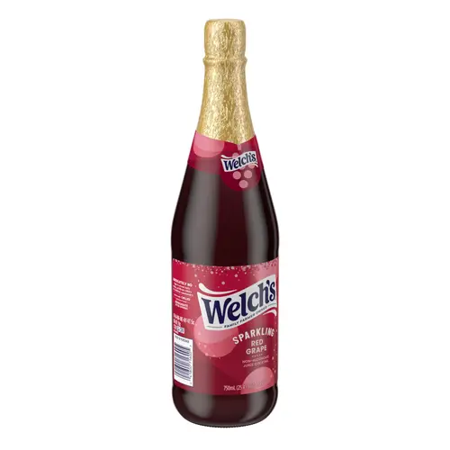 Welch's Non-Alcoholic Sparkling Juice Cocktail, Red Grape, 25.4 fl oz Bottle thumbnail 4