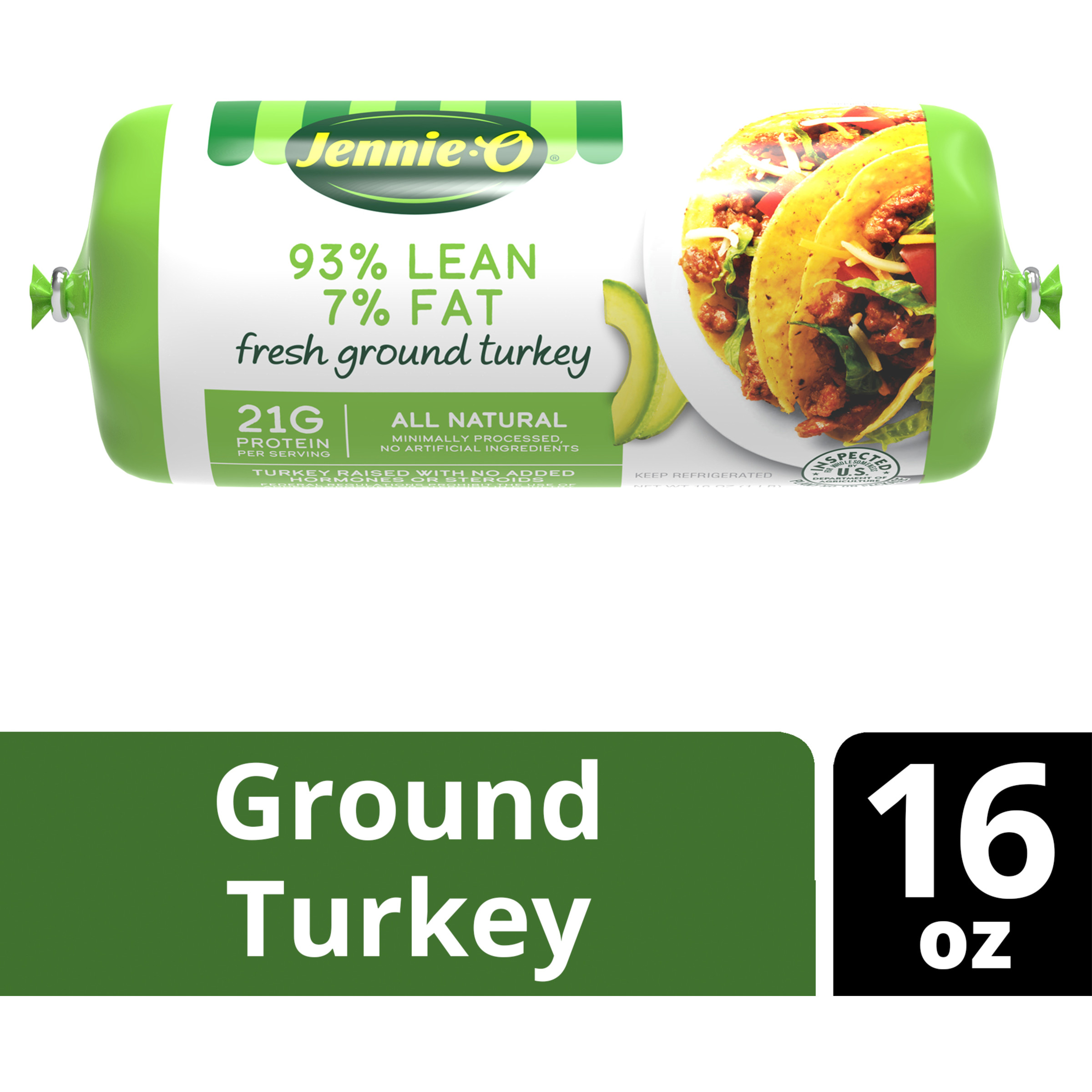 JENNIE-O Ground Turkey 93/7 Chub 16 oz