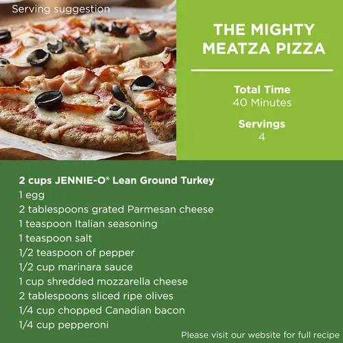 JENNIE-O Ground Fresh Lean Ground Turkey, 85% Lean/15% Fat, All Natural, 1 lb Plastic Roll thumbnail 2